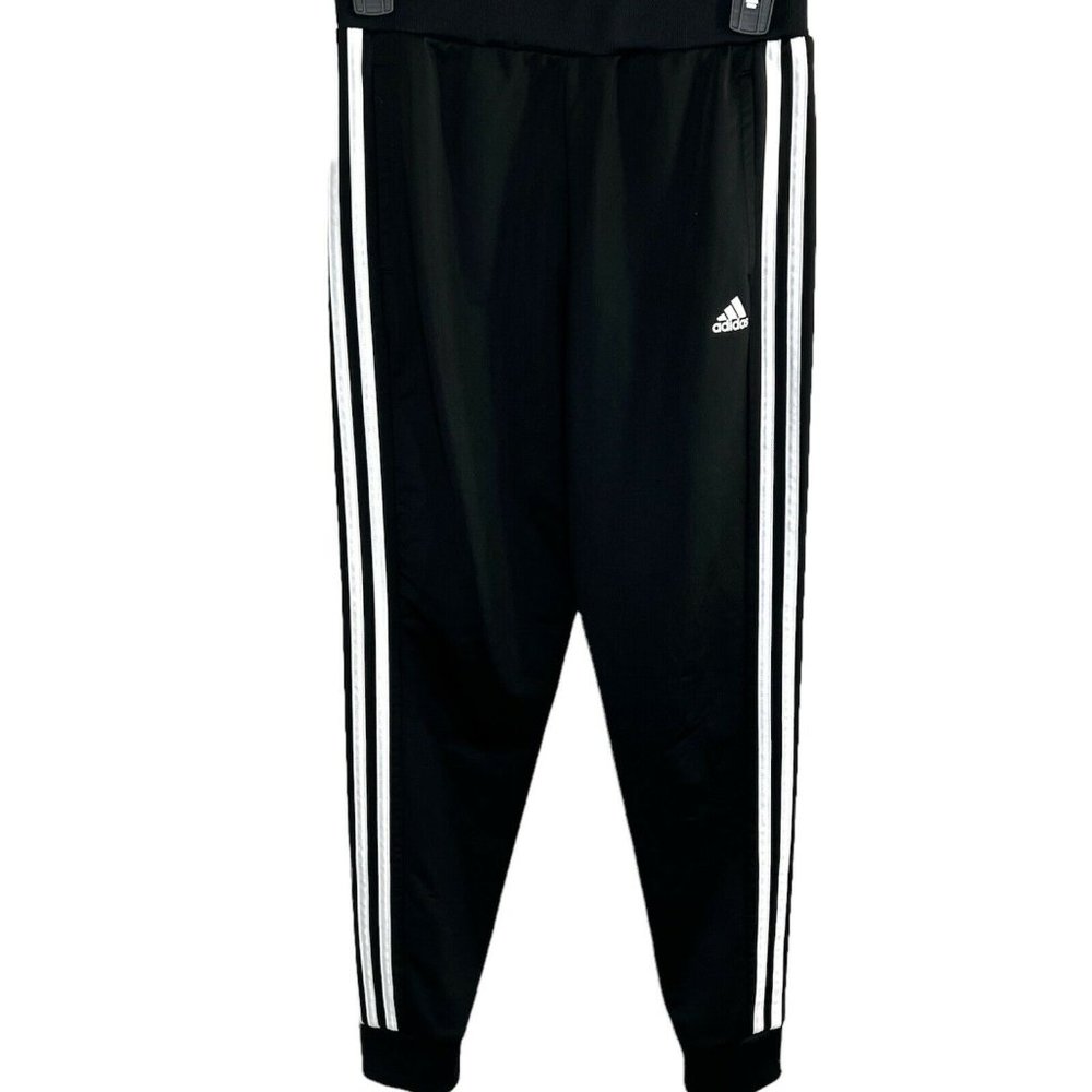 Adidas Joggers black Elastic Waist Pockets Womens/Mens Sz L